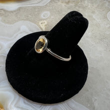 Load image into Gallery viewer, Citrine Faceted Bezel Set Ring (Size 9)