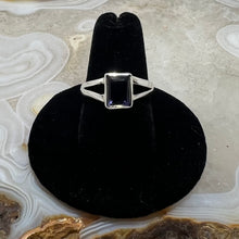 Load image into Gallery viewer, Iolite Faceted Bezel Set Ring (Size 7.5)