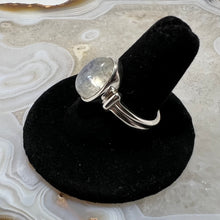 Load image into Gallery viewer, Rainbow Moonstone Oval Cabochon Ring (Size 9)