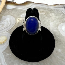 Load image into Gallery viewer, Lapis Lazuli Oval Cabochon Ring (Sz 7)