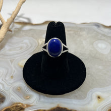 Load image into Gallery viewer, Lapis Lazuli Oval Cabochon Ring (Sz 7.5)