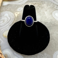 Load image into Gallery viewer, Lapis Lazuli Delicate Oval Cabochon Ring (Sz 6.5)
