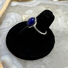 Load image into Gallery viewer, Lapis Lazuli Delicate Oval Cabochon Ring (Sz 6.5)