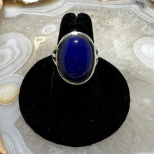 Load image into Gallery viewer, Lapis Lazuli Oval Six Finger Cabochon Ring (Sz 6.5)