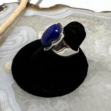 Load image into Gallery viewer, Lapis Lazuli Rectangle Cabochon Ring (Sz 6)