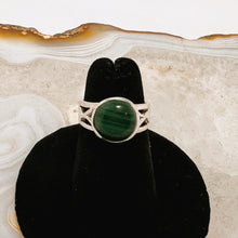 Load image into Gallery viewer, Malachite Round Cabochon Ring  (Size 5)