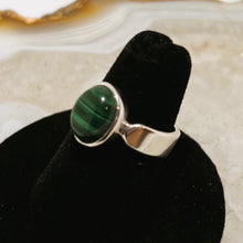 Load image into Gallery viewer, Malachite Cabochon Ring  (Size 6)