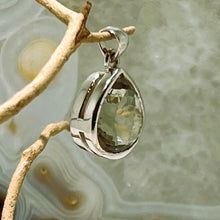 Load image into Gallery viewer, Prasiolite Faceted Pendant - Tear Drop