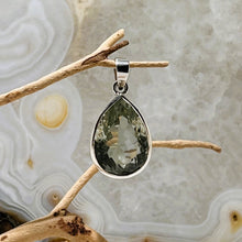 Load image into Gallery viewer, Prasiolite Faceted Tear Drop Pendant
