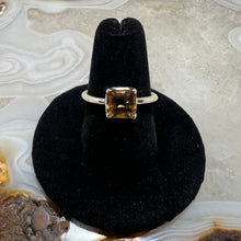 Load image into Gallery viewer, Citrine Square Faceted Ring (Size 7.5)