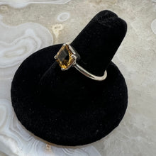 Load image into Gallery viewer, Citrine Square Faceted Ring (Size 7.5)
