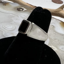 Load image into Gallery viewer, Garnet Faceted Bezel Set Ring (Size 6)