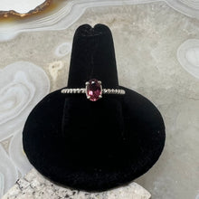 Load image into Gallery viewer, Pink Tourmaline Oval Faceted Ring (Size 8.5)
