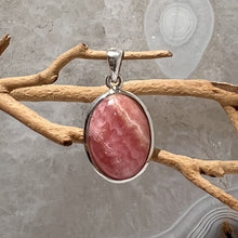 Load image into Gallery viewer, Rhodochrosite Oval Cabochon Pendant