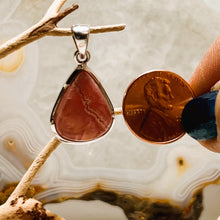 Load image into Gallery viewer, Rhodochrosite Tear Drop Cabochon Pendant