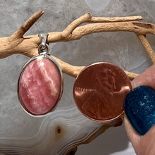 Load image into Gallery viewer, Rhodochrosite Oval Cabochon Pendant
