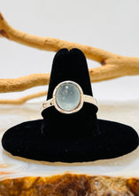 Load image into Gallery viewer, Aquamarine Cabochon Ring (Size 9.5)