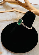 Load image into Gallery viewer, Emerald Faceted Ring (Size 6)