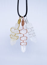 Load image into Gallery viewer, Lemurian Quartz Wire Wrapped Pendant