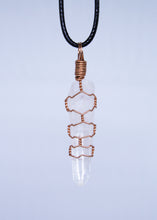 Load image into Gallery viewer, Lemurian Quartz Wire Wrapped Pendant