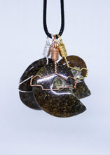 Load image into Gallery viewer, Ammonite Wire Wrapped Pendant