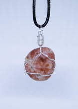 Load image into Gallery viewer, Sunstone Wire Wrapped Pendant