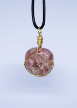 Load image into Gallery viewer, Sunstone Wire Wrapped Pendant