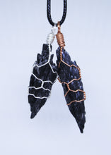 Load image into Gallery viewer, Black Kyanite Wire Wrapped Pendant