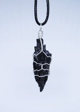 Load image into Gallery viewer, Black Kyanite Wire Wrapped Pendant