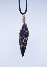 Load image into Gallery viewer, Black Kyanite Wire Wrapped Pendant