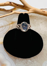 Load image into Gallery viewer, Rainbow Moonstone Cabochon Ring (Size 6)
