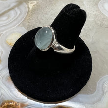 Load image into Gallery viewer, Aquamarine Oval Cabochon Ring (Size 7)
