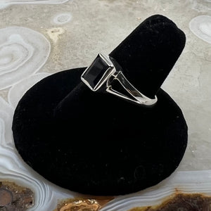 Iolite Faceted Bezel Set Ring (Size 7.5)