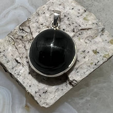 Load image into Gallery viewer, Black Star Diopside Round Pendant

