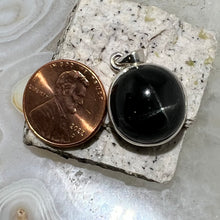 Load image into Gallery viewer, Black Star Diopside Round Pendant
