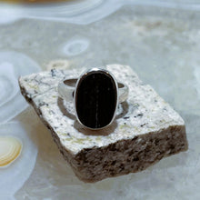 Load image into Gallery viewer, Black Tourmaline Ring (Size 5)
