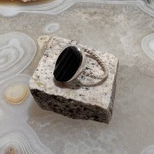 Load image into Gallery viewer, Black Tourmaline Ring (Size 10)
