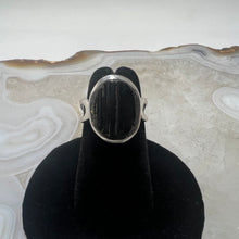 Load image into Gallery viewer, Black Tourmaline Ring (Size 4)
