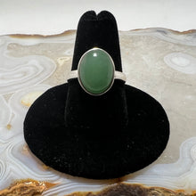 Load image into Gallery viewer, Aventurine Oval Cabochon Ring (Size 8)
