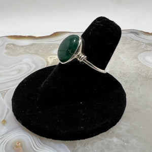Aventurine Oval Cabochon Ring (Size 6)