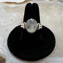 Load image into Gallery viewer, Rainbow Moonstone Cabochon Ring (Size 8)
