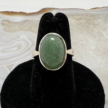 Load image into Gallery viewer, Aventurine Cabochon Oval Ring (Size 6)

