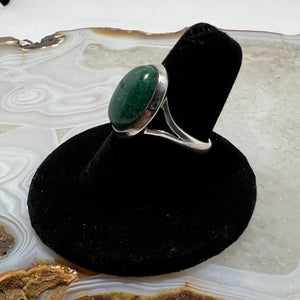 Aventurine Oval Cabochon Ring (Size 7)