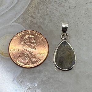 Labradorite Bezel Set Teardrop Pendant