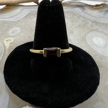 Load image into Gallery viewer, Garnet Faceted 18K Gold-Plated Ring (Size 10)
