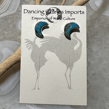 Load image into Gallery viewer, Turquoise Moon Earrings
