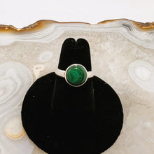 Load image into Gallery viewer, Malachite Simple Round Cabochon Ring  (Size 5.5)
