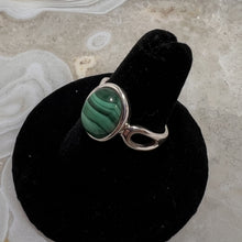 Load image into Gallery viewer, Malachite Oval Cabochon Ring (Size 8)
