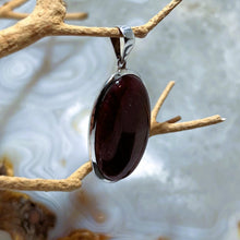 Load image into Gallery viewer, Natural Ruby Oval Cabochon Pendant
