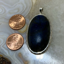 Load image into Gallery viewer, Labradorite Oval Cabochon Pendant
